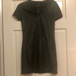 Black Leather Dress